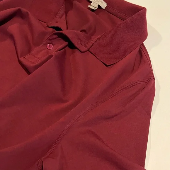 Burberry Brit Women’s Maroon Short Sleeve Polo Shirt Size L - Picture 7 of 7